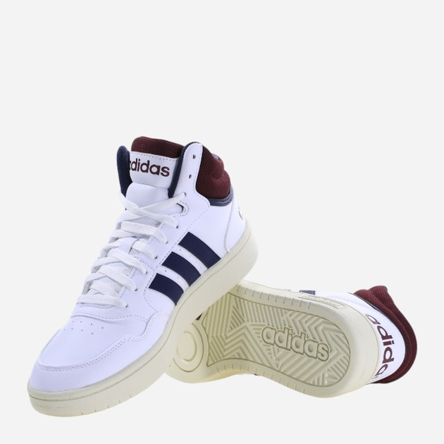 Чоловічі снікери adidas Hoops 3.0 Mid HP7895 40.5 Білі (4066746061312) - зображення 4