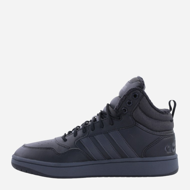 Чоловічі зимові снікери adidas Hoops 3.0 Mid WTR GW6421 42.5 Чорні (4065427825427) - зображення 2