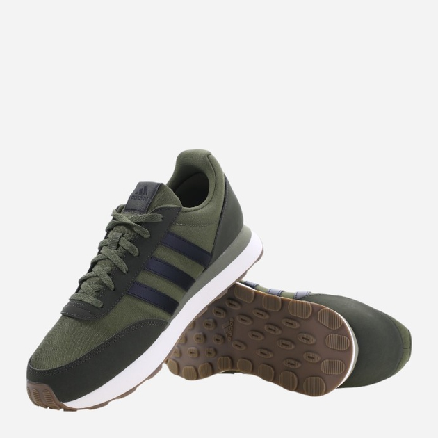 Buty sportowe męskie adidas Run 60s 3.0 IG1179 42.5 Zielone (4066764115332) - obraz 4