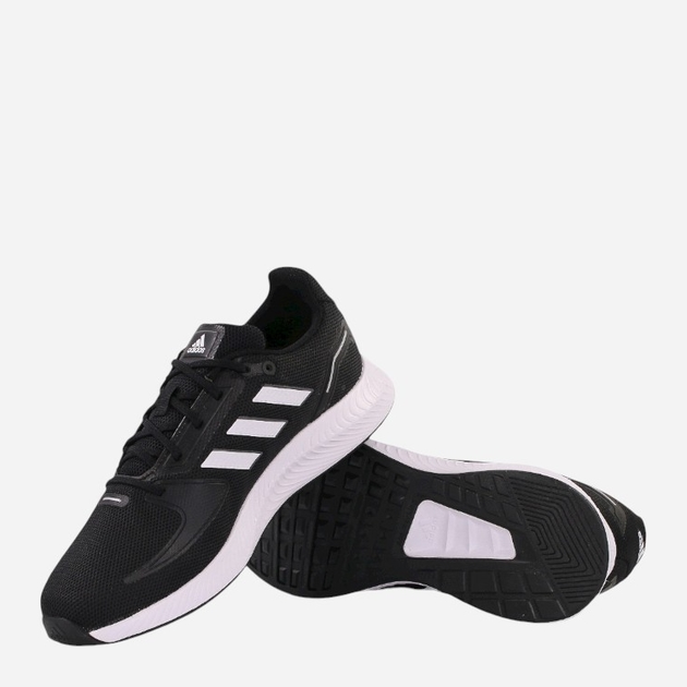 Buty do biegania męskie adidas Runfalcon 2.0 FY5943 45.5 (10.5UK) 29 cm Czarne (4064041452880) - obraz 4