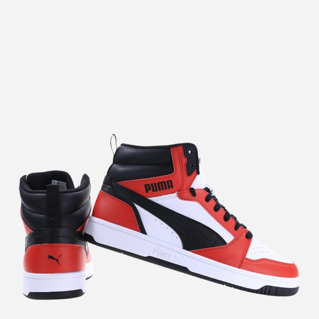 Чоловічі черевики Puma Rebound v6 392326-04 43 Білий/Чорний/Червоний (4099683259818) - зображення 3