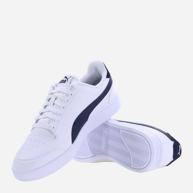 Sneakersy męskie Puma Shuffle 309668-24 43 Biały/Ciemnoniebieski (4065452569174) - obraz 4
