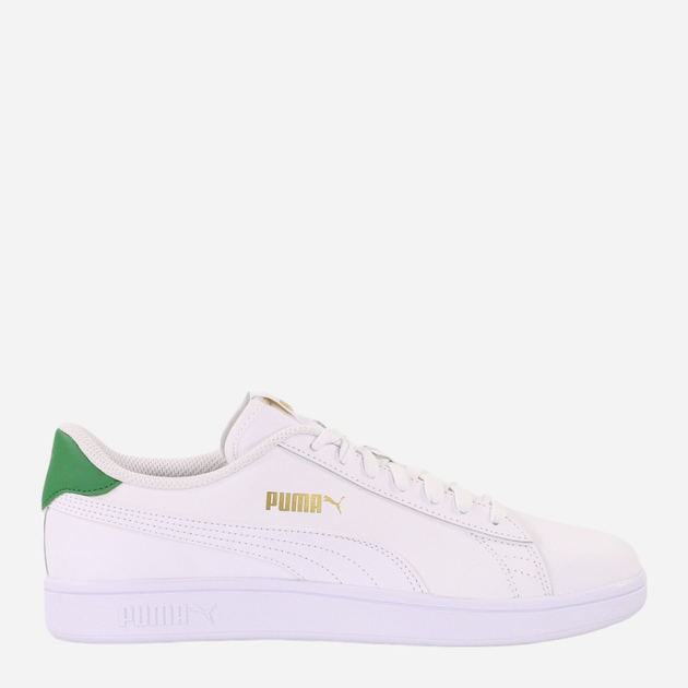 Чоловічі кеди низькі Puma Smash v2 L 365215-36 44.5 Білий/Зелений (4064536485348) - зображення 1