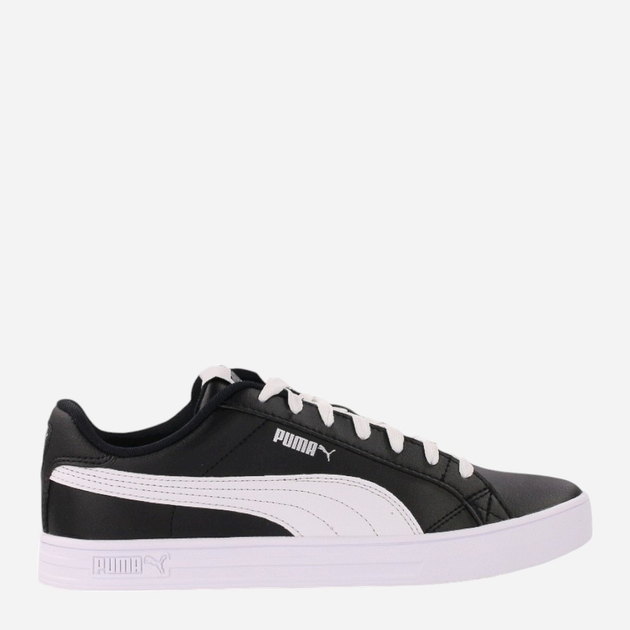 Tenisówki męskie z eko skóry Puma Smash Vulc V3 LO 380752-05 40 Czarny/Mleczny (4063699521542) - obraz 1