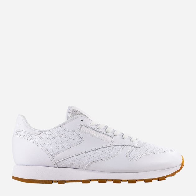 Buty sportowe męskie skórzane Reebok CL Leather PG BD1643 45 Białe (4057287700259) - obraz 1