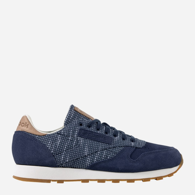 Buty sportowe męskie zamszowe Reebok Classic Leather EBK BS7851 42.5 Granatowe (4058031338261) - obraz 1