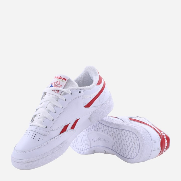Sneakersy męskie do kostki Reebok Club C Revenge H04170 45.5 Biały/Czerwony (4062064860101) - obraz 4