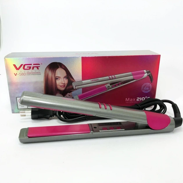 Утюжок для волос VGR V-580 / выпрямитель / 38W - Фото 9 Утюжок для волос VGR V-580 / выпрямитель / 38W - изображение 9