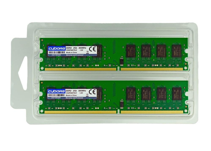 Оперативная память DDR2-800 4Gb PC2-6400 (Kit of 2x2048) Cyborg CD2F800T6/4G 4096MB (770008609) - изображение 1