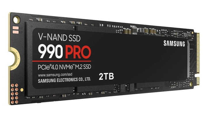 Накопитель SSD 2ТB Samsung 990 PRO M.2 2280 PCIe 4.0 x4 NVMe V-NAND MLC (MZ-V9P2T0BW) - изображение 2