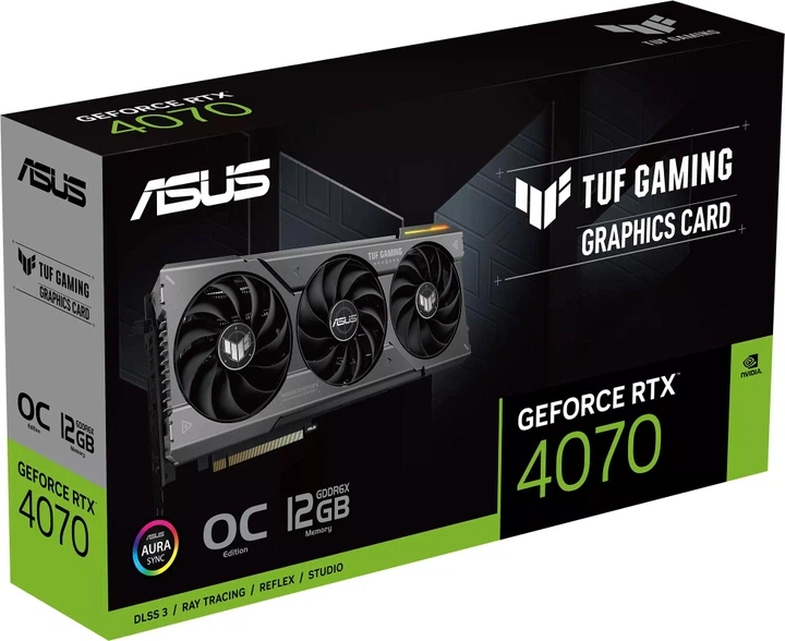 Видеокарта GF RTX 4070 12GB GDDR6X TUF Gaming OC Asus (TUF-RTX4070-O12G-GAMING) - Фото 10 Видеокарта GF RTX 4070 12GB GDDR6X TUF Gaming OC Asus (TUF-RTX4070-O12G-GAMING) - изображение 10