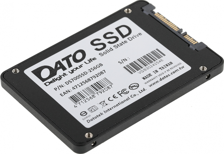 Накопитель SSD 256GB Dato DS700 2.5" SATAIII TLC (DS700SSD-256GB) - изображение 6