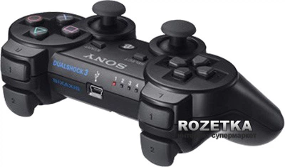 Джойстик Sony Playstation 3 Dualshock Blistered Rus Cont Black