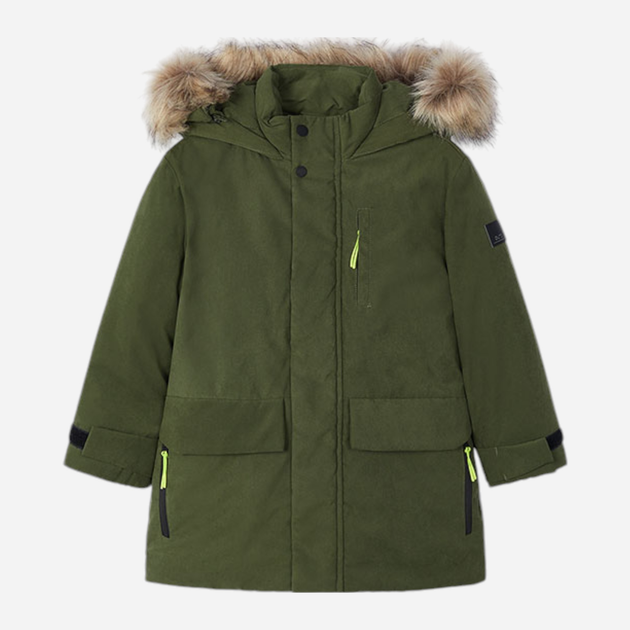 Kurtka parka chłopięca Mayoral 4.468-63 92 cm Oliwkowa (8445865464079) - obraz 1