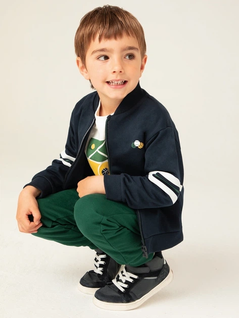 Komplet dresowy chłopięcy (koszulka z długimi rękawami + bluza bez kaptura + spodnie) Mayoral 4.880-79 116 cm Wielokolorowy (8445865482837) - obraz 4