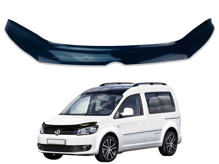 Дефлектор капота (мухобойка) для Volkswagen Caddy 2010-2015 (Defl) - изображение 6