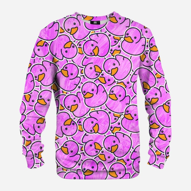 Bluza bez kaptura męska Mr. Gugu & Miss Go Pink Rubber Duck S-Pc2187 XS Różowa (5903845203665) - obraz 1