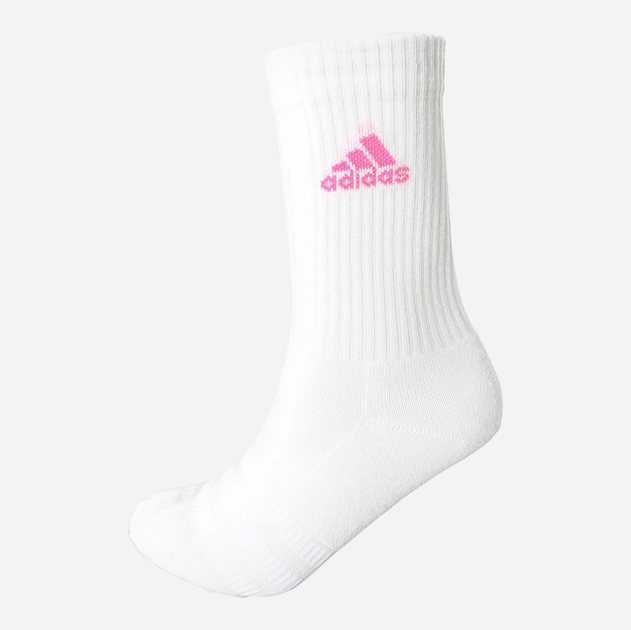 Zestaw damskich skarpet wysokich bawełnianych 3 pary Adidas IP2635 Cushioned Crew 3P 34-36 Białe (4067886373259) - obraz 2