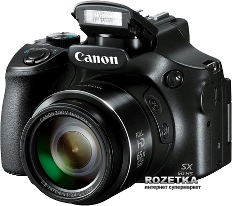 CANON PowerShot　SX60hs Фотоапарат Canon PowerShot SX60 HS c Wi-Fi (9543B010) купити на