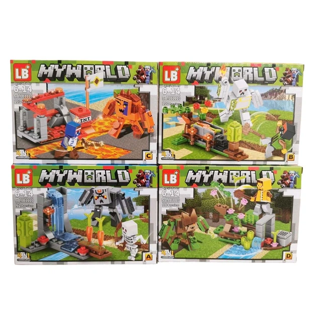 Дитячий конструктор Minecraft 4в1 My World LB-1110 Великі монстри