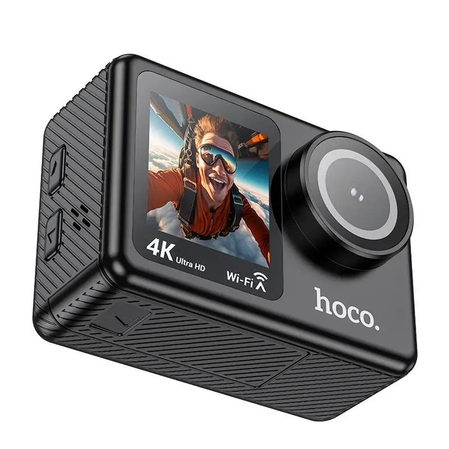 Экшн-камера водонепроницаемая спортивная HOCO DV101 4K Ultra HD Black ...