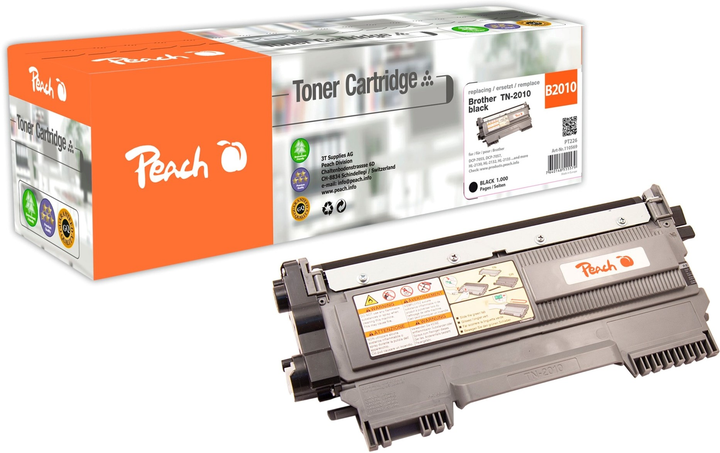 Toner Peach do Brother TN-2010 Black (7640148555579) - obraz 1