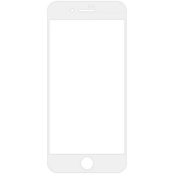 Защитное стекло на iPhone 6/6s/7/8/SE 2020/6 Plus/7 Plus/8 Plus 9D Белое - изображение 2