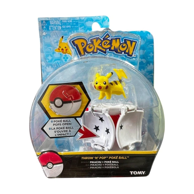 Игровая фигурка Throw 'N' Pop Poke Ball Pokemon Пикачу с покеболом 5 см - изображение 3