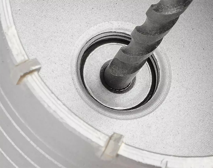 Коронка твердосплавна Graphite 80 мм з адаптером SDS+ та направляючим сверлом 55H322 (5902062107312) - зображення 4