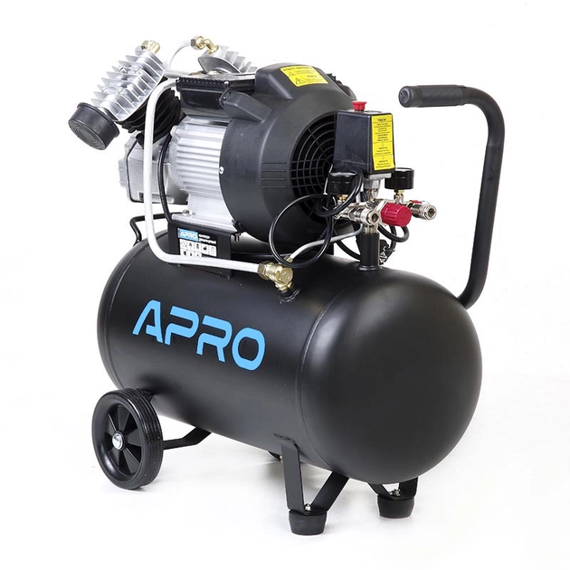 Компрессор двухцилиндровый APRO OFD-50MX 2.2кВт 416л/мин 8бар 50л - изображение 2