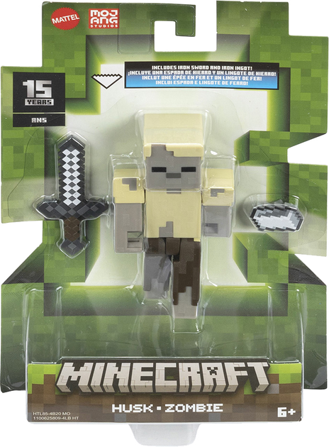 Zestaw Minecraft Husk Zombie Figurka podstawowa + akcesorium (0194735193646) - obraz 2