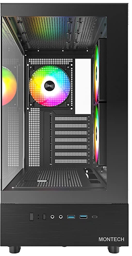 Obudowa Montech XR Black - obraz 2