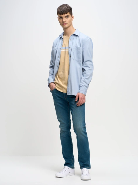 Jeansy slim fit męskie Big Star Terry 443 W36L34 Błękitne (5900714621568) - obraz 5