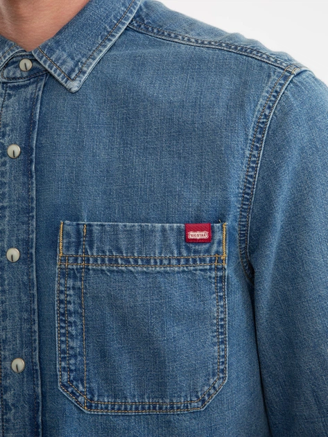 Сорочка джинсова чоловіча Big Star Derine 381 L Блакитна (5900714780456) - зображення 5