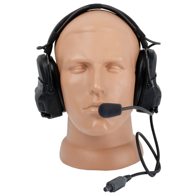 Гарнітура Ops-Core AMP Communication Headset Fixed Downlead Чорний - зображення 2