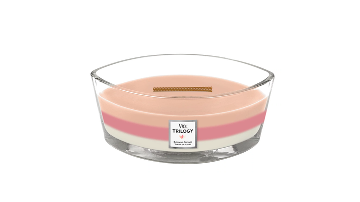 Ароматична свічка з ніжними нотами Woodwick Ellipse Trilogy Blooming Orchard 453 г - зображення 2