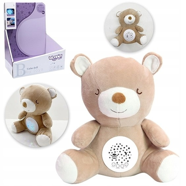 Pluszowa zabawka-projektor Woopie Baby 2 w 1 Calm Doll Mis (5904326942561) - obraz 1