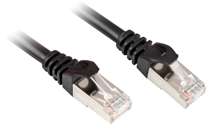 Patchcord Sharkoon Cat 6 S/FTP 15 m Czarny (4044951020386) - obraz 1