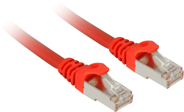 Patchcord Sharkoon Cat 7a S/FTP 5 m Czerwony (4044951029501) - obraz 1