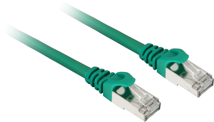 Patchcord Sharkoon Cat 7a S/FTP 7.5 m Zielony (4044951029587) - obraz 1