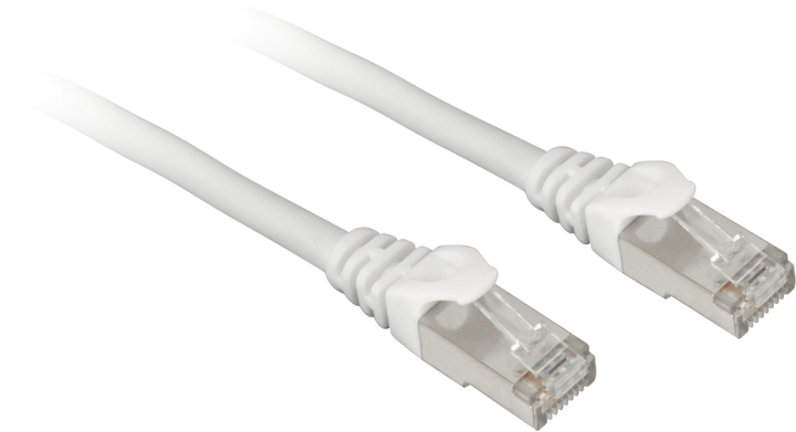 Patchcord Sharkoon Cat 7a S/FTP 10 m Biały (4044951029457) - obraz 1