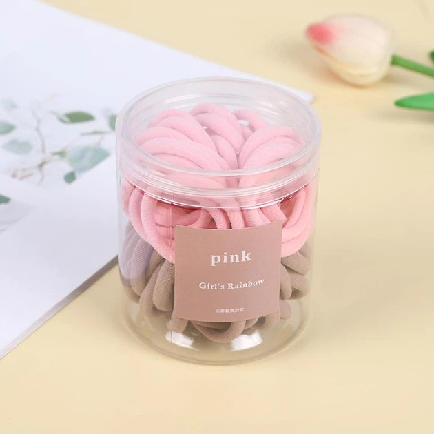 Набор резинок для волос ANbeauty 50 шт. Pink (AN0103208) - Фото 2 Набор резинок для волос ANbeauty 50 шт. Pink (AN0103208) - изображение 2