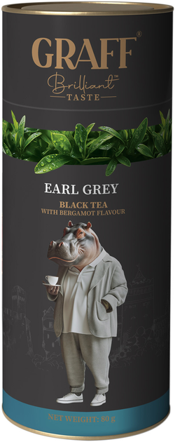 Акція на Чай чорний Graff Earl Grey Байховий 80 г від Rozetka