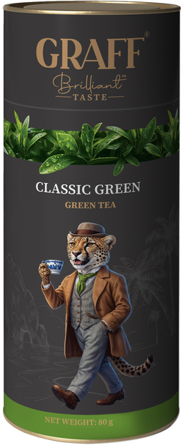 Акція на Чай зелений Graff Green Classic Байховий 80 г від Rozetka