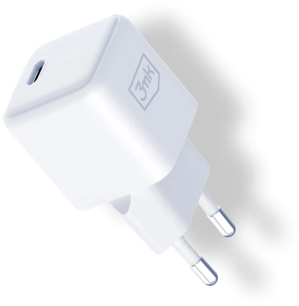 Зарядний пристрій 3mk Hyper Ultra Mini GaN 25W PD, QC3.0, PPS + кабель USB Type-C 1.2 м White (155662) - зображення 13