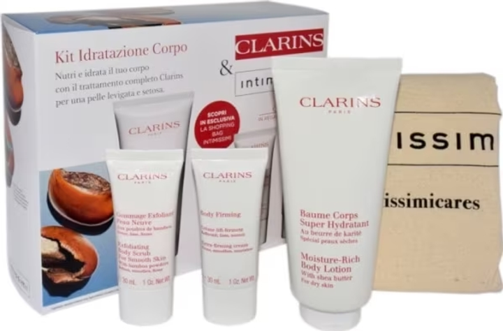 Zestaw kosmetyków do pielęgnacji Clarins Balsam do ciała 200 ml + Scrub do ciała 30 ml + Krem do ciała liftingujący 30 ml (3666057151767) - obraz 1