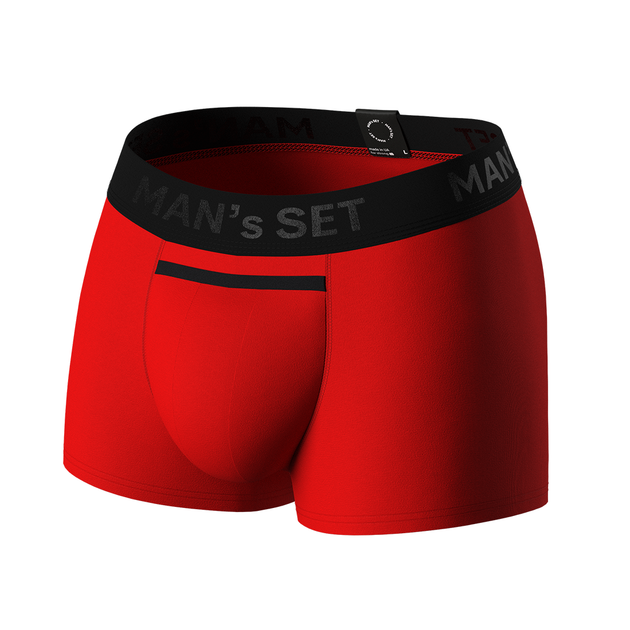 Трусы боксеры мужские анатомические Anatomic Classic Black Series Micromodal, красные XL BSM100-07 - Фото 1 Трусы боксеры мужские анатомические Anatomic Classic Black Series Micromodal, красные XL BSM100-07 - изображение 1