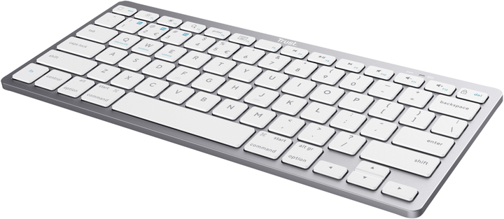 Klawiatura bezprzewodowa Trust TR24651 Bluetooth White (8713439246513) - obraz 3