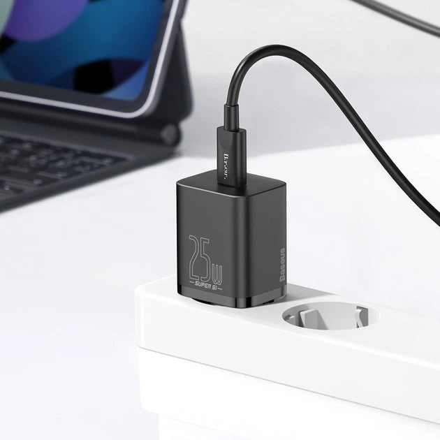 Адаптер питания - зарядное устройство Baseus Super Si 25W 1 порт Type-C (CCSP020101) - изображение 6