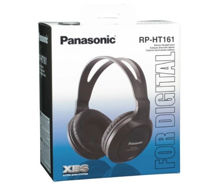 Наушники полноразмерные проводные PANASONIC RP-HT161E-K черные - изображение 7